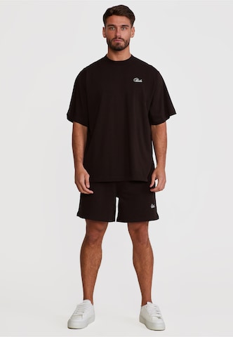 SikSilk - Roupa de casa em castanho: frente