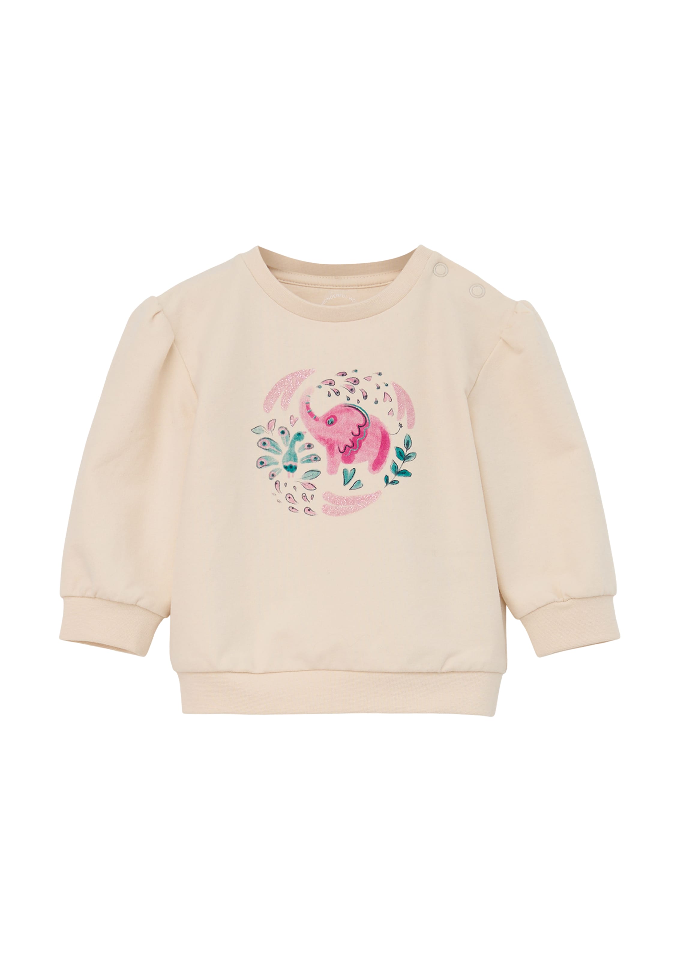 s.Oliver Sweatshirt in Beige: Vorderseite