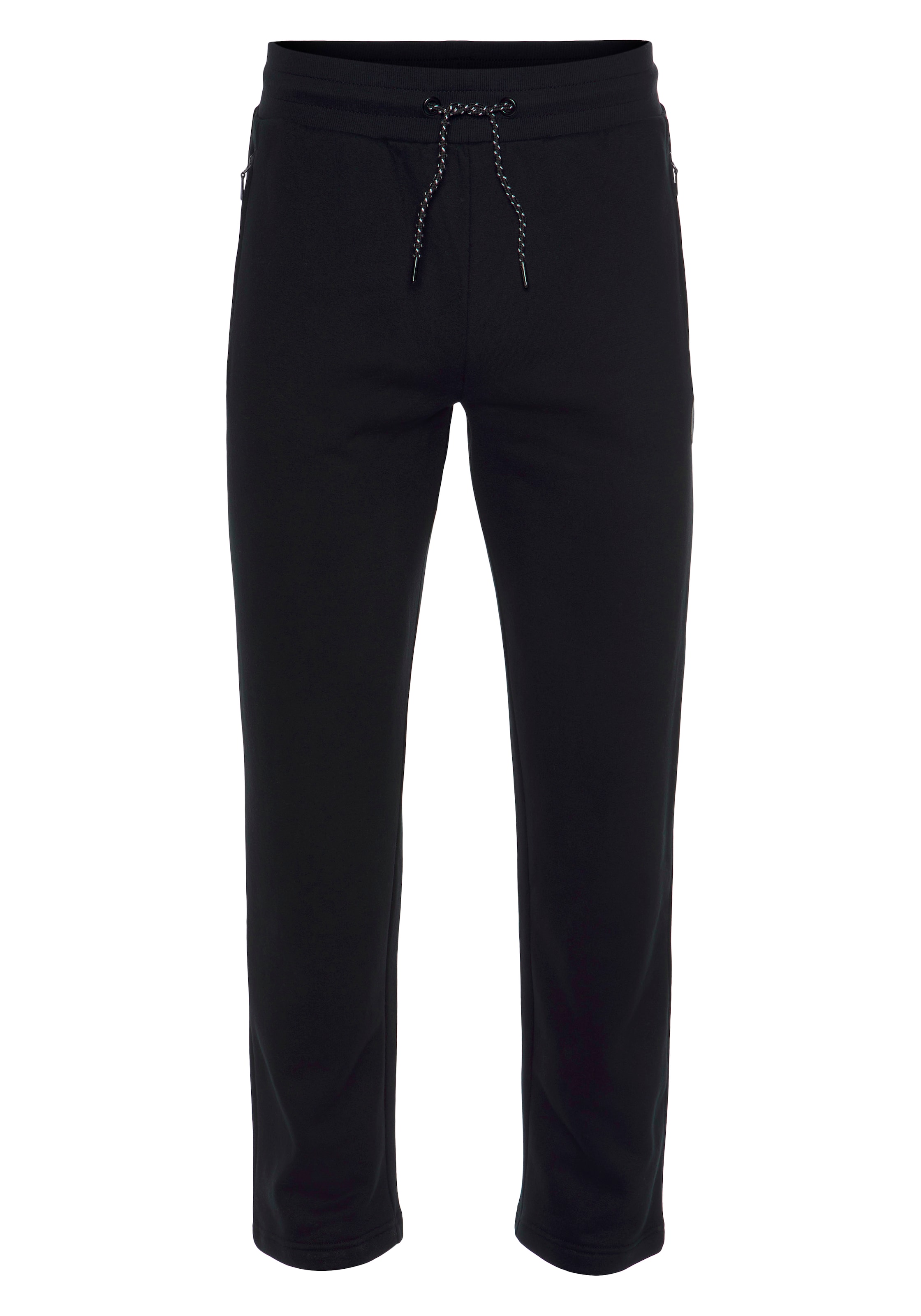 Bruno Banani Regular Jogginghose in Schwarz: Vorderseite