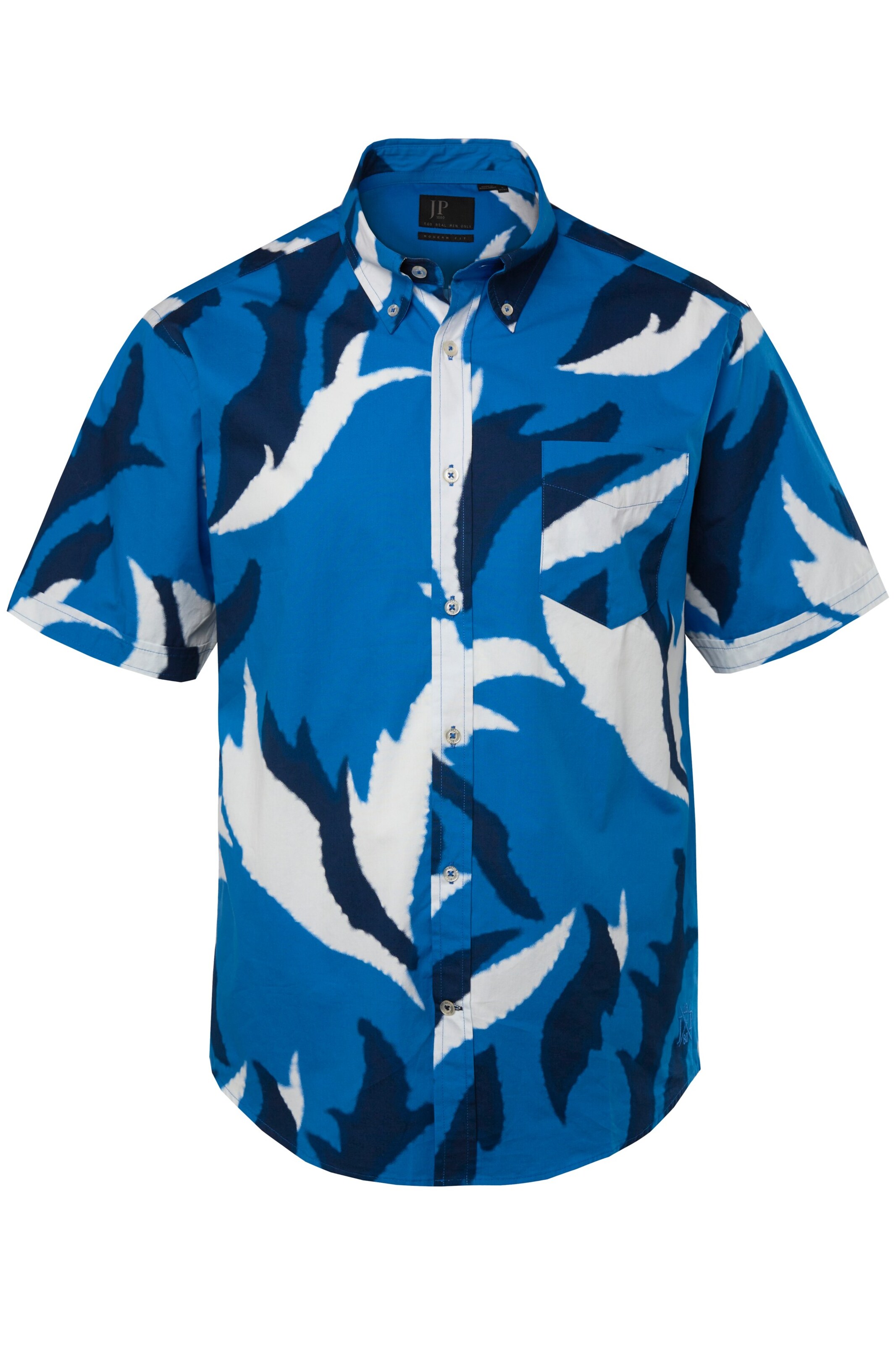 JP1880 Regular fit Button Up Shirt in Blue: front