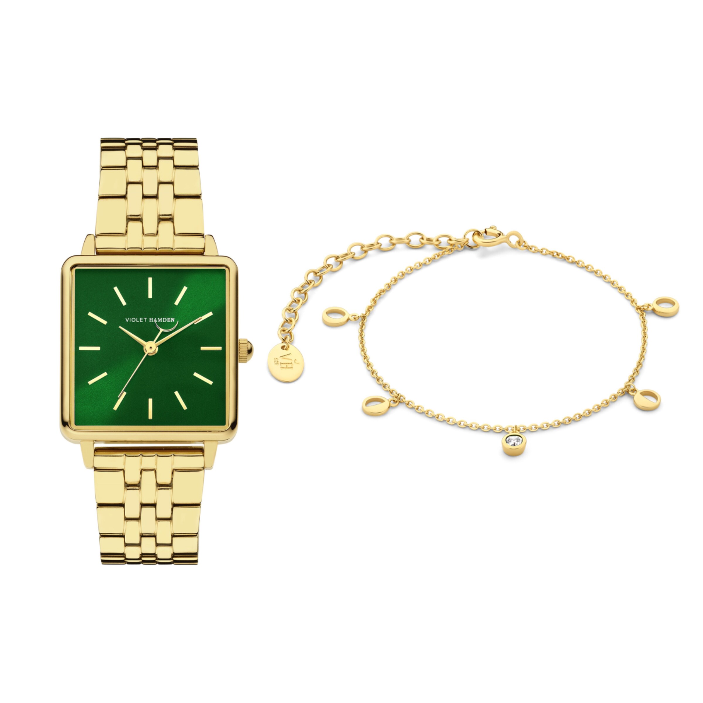 Violet Hamden Analog watch in Gold: front