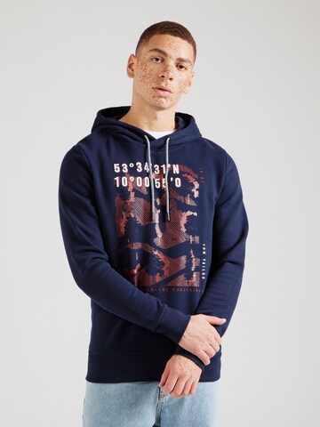 Sweat-shirt TOM TAILOR en bleu : devant
