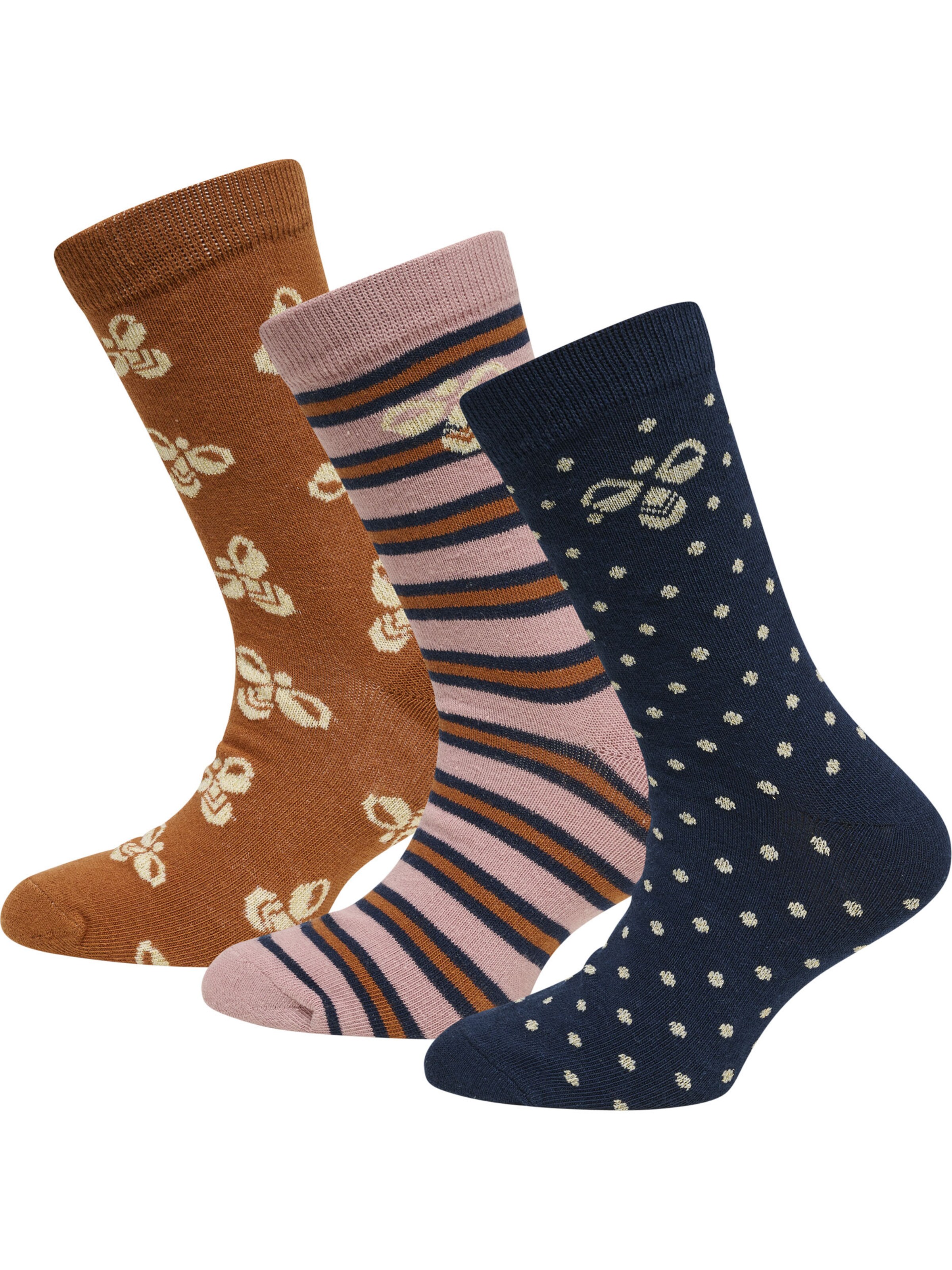 Chaussettes Hummel en bleu : devant