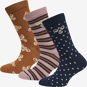 Chaussettes Hummel en bleu : devant