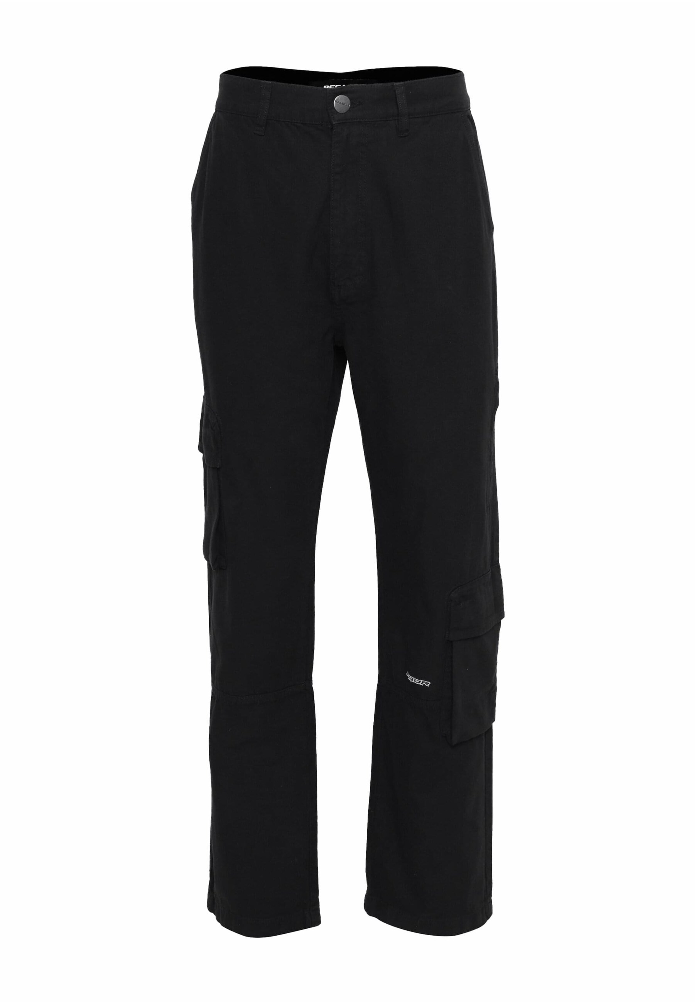 Regular Pantalon cargo Pegador en noir : devant