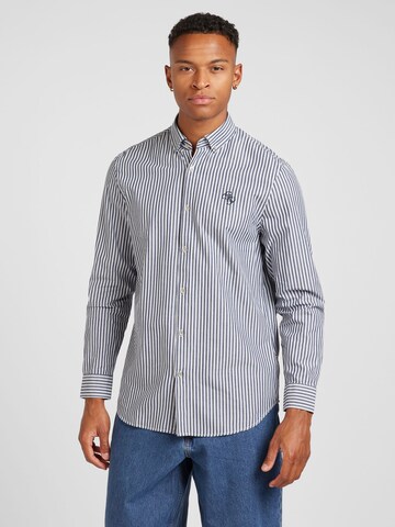 GUESS Regular Fit Hemd in Blau: Vorderseite