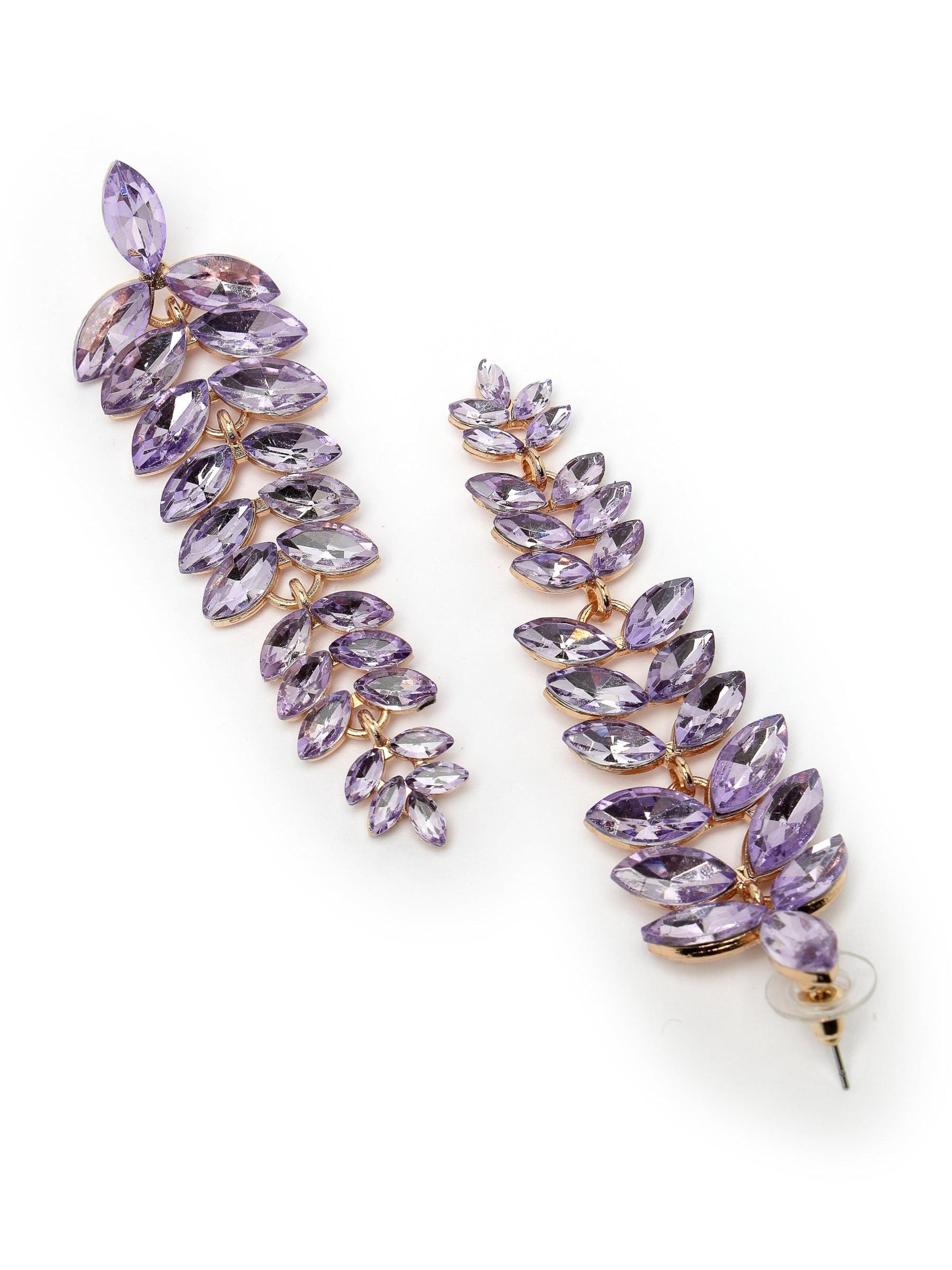 AVANT-GARDE PARIS - Pendientes 'Quintaya' en lila