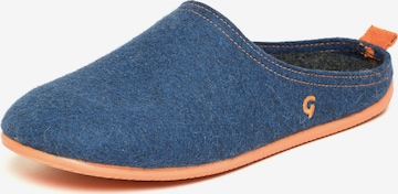 Gottstein Hausschuh 'Filzpantoffel Wool Slide-In' in Blau: Vorderseite