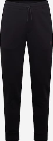 Effilé Pantalon 'Doak_H' HUGO Red en noir : devant