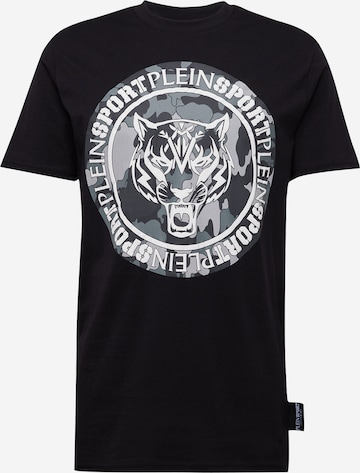 T-Shirt Plein Sport en noir : devant
