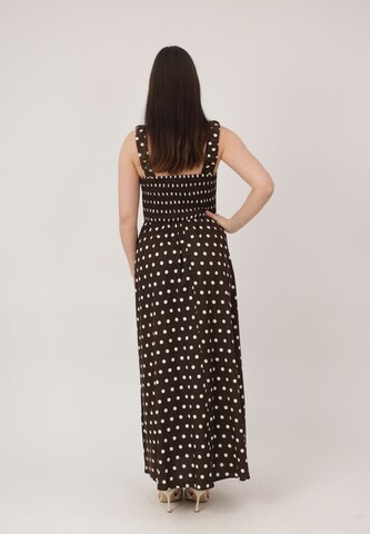 Elara Dress in Brown