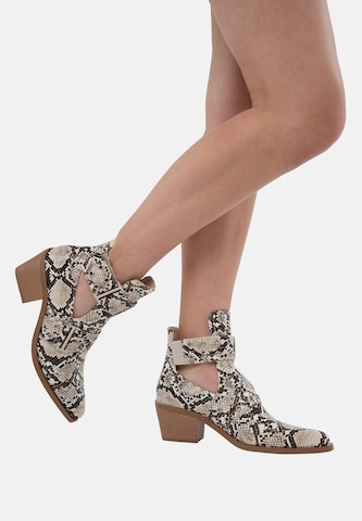 Salinyang Ankelstøvler i beige: forside