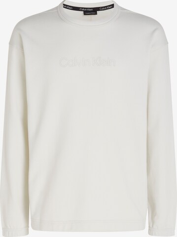 Sweat de sport Calvin Klein Sport en beige : devant