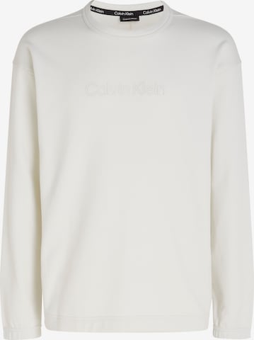 Sweat de sport Calvin Klein Sport en beige : devant