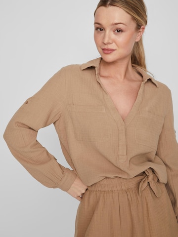 VILA Blouse 'Lania' in Brown