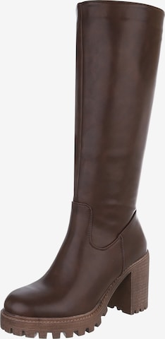 Ital-Design Stiefel in Braun: Vorderseite