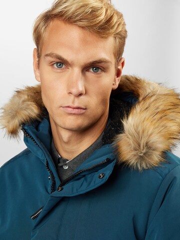 Superdry Regular fit Winterjas 'EVEREST' in Blauw