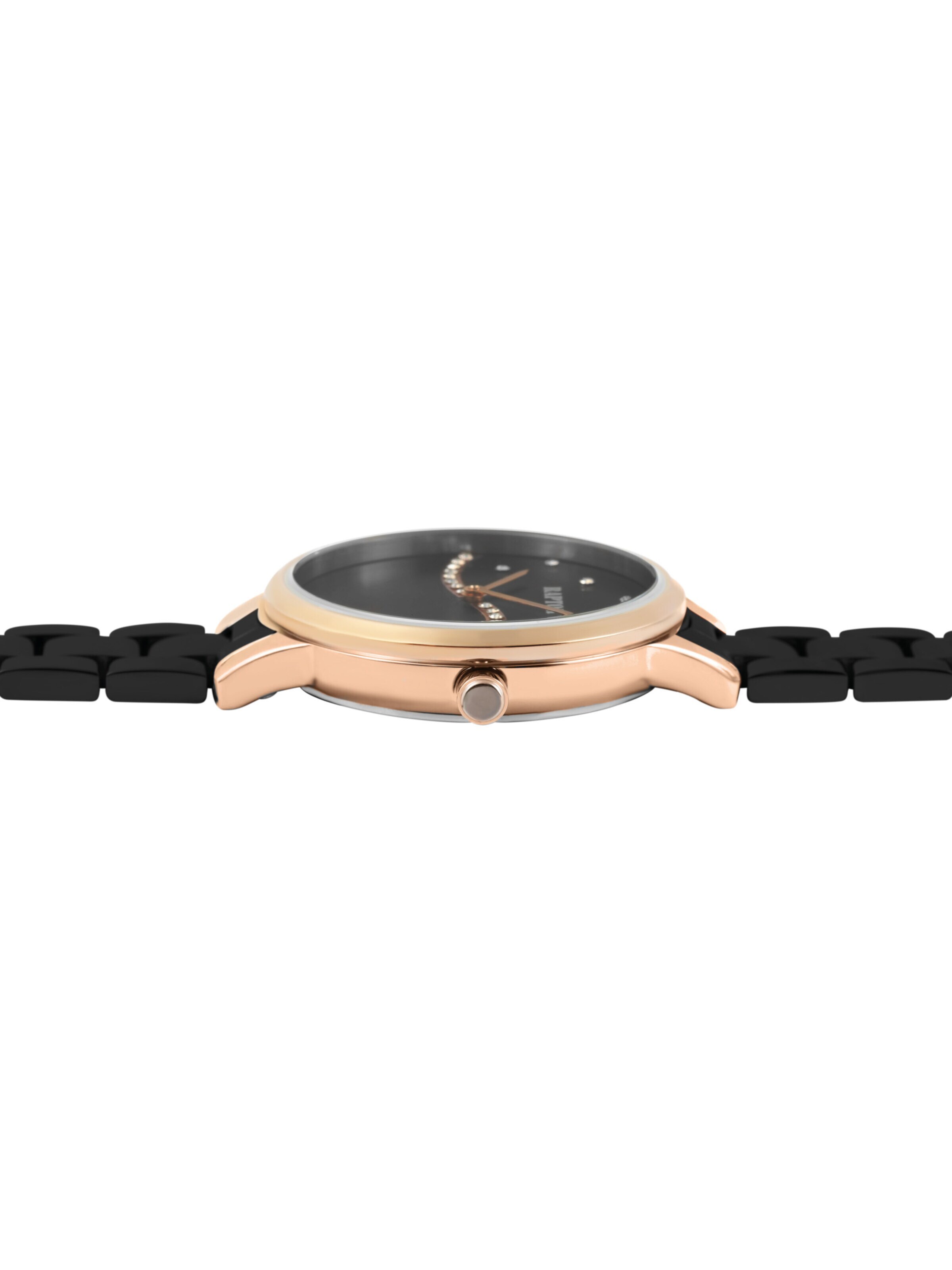 Raptor Analog Watch 'Flake, Strass' in Black