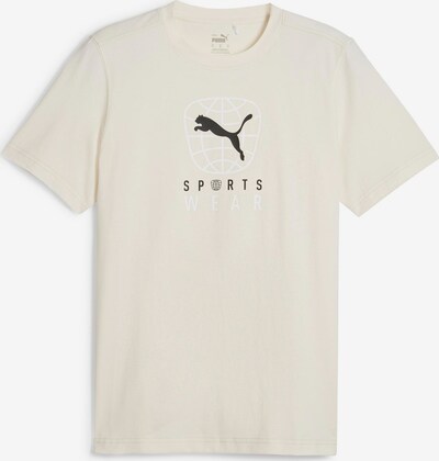 PUMA T-Krekls 'BETTER SPORTSWEAR', krāsa - bēšs / melns / balts, Preces skats