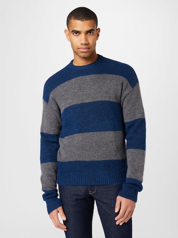 JACK & JONES Sweater 'OLLIE' in Blue: front