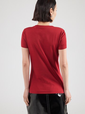 GUESS Футболка 'ROSES' в Красный