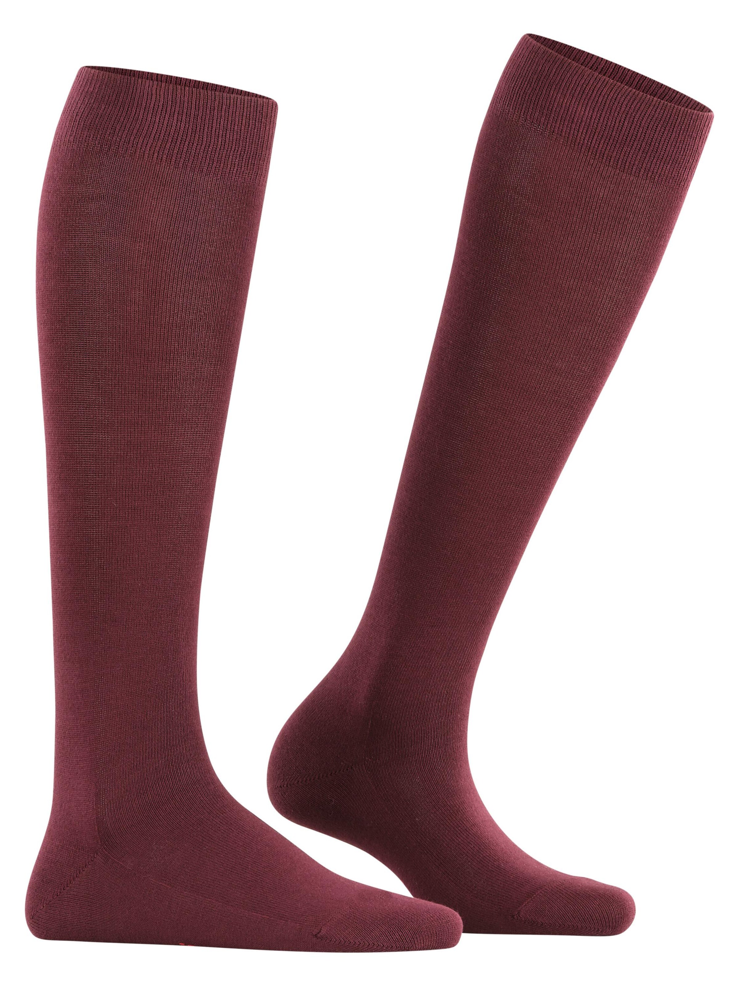 FALKE Knee High Socks 'Family' in Red