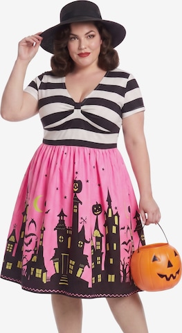 Robe oversize MEETWEE en rose : devant