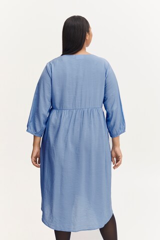 Fransa Curve Dress 'PIDA' in Blue