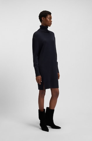 BOSS Orange Strickkleid in Schwarz