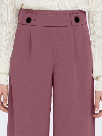 JDY Wide leg Pleat-front trousers 'Geggo' in Pink