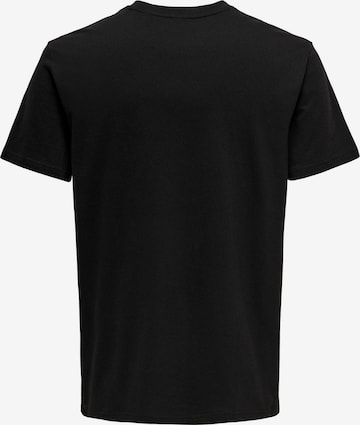 Only & Sons T-Shirt 'LENNY LIFE' in Schwarz