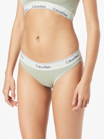 Calvin Klein Underwear Трусы-слипы в Зеленый: спереди