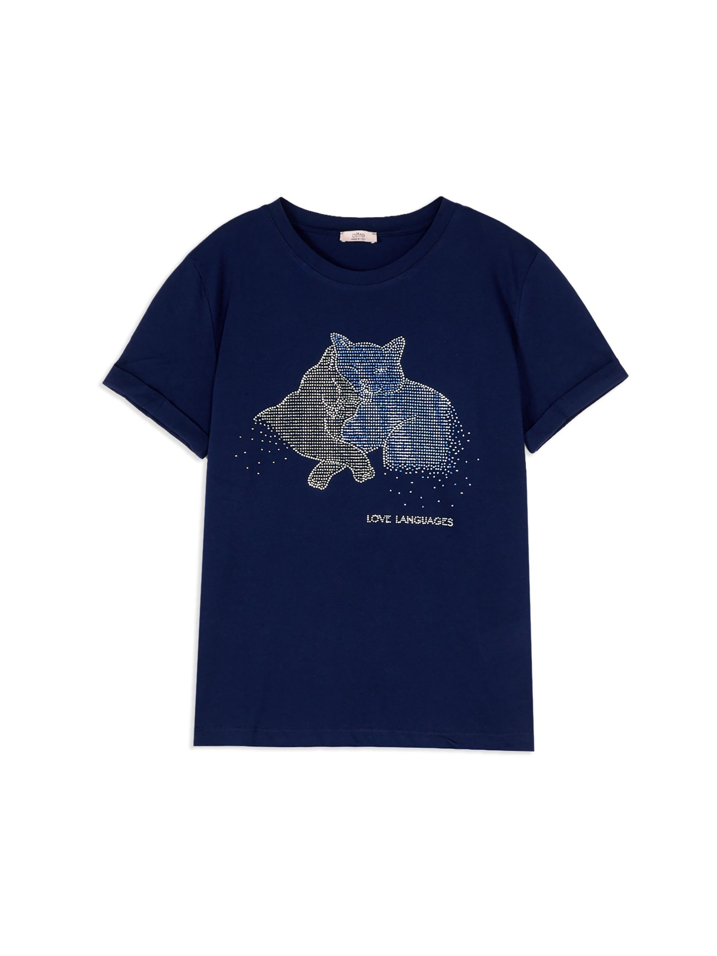 T-shirt oltre en bleu : devant