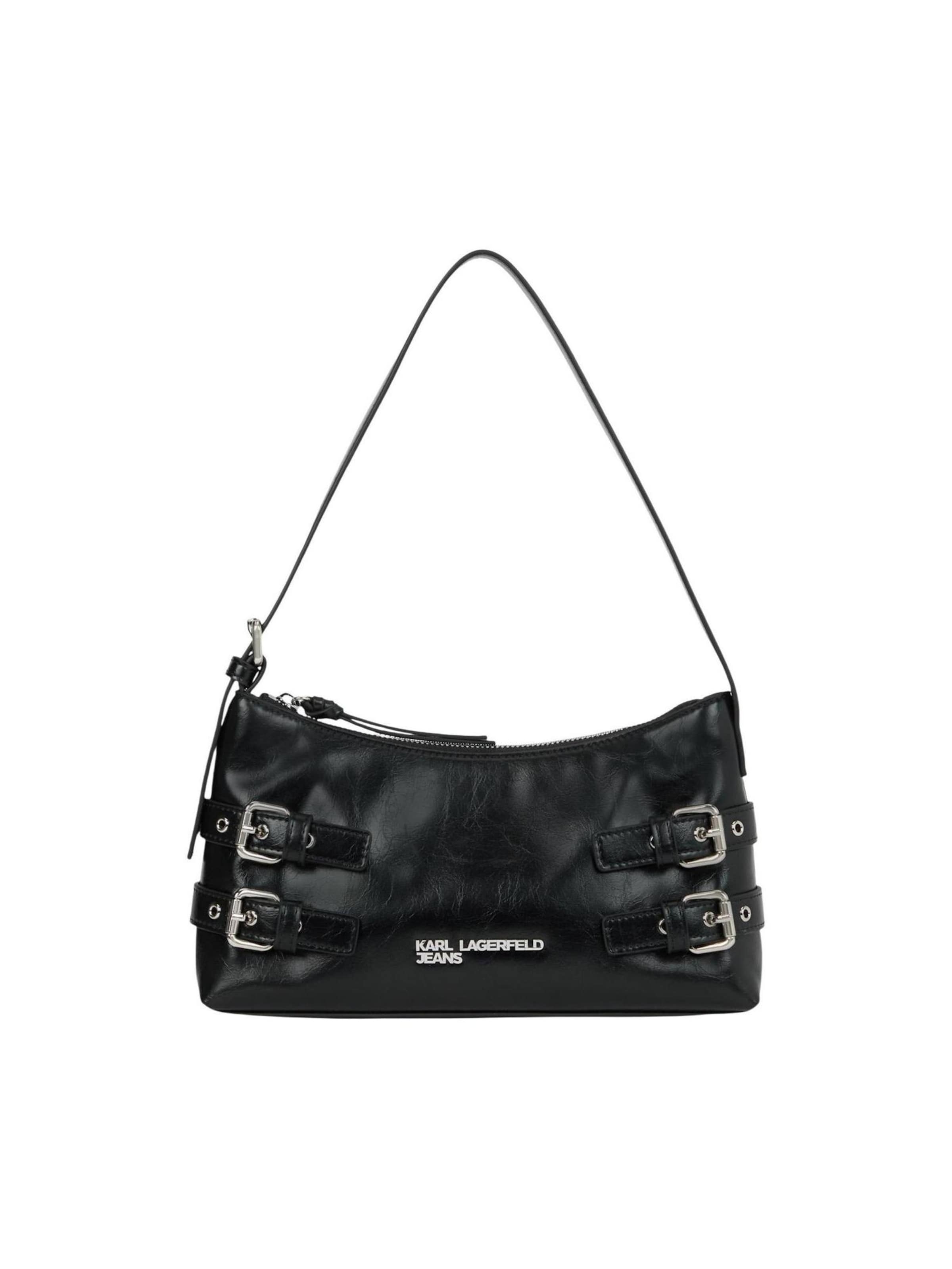 KARL LAGERFELD JEANS Schoudertas 'KLJ Buckle Shoulder Bag B1W30156' in One Size in de kleur Zwart, Productweergave