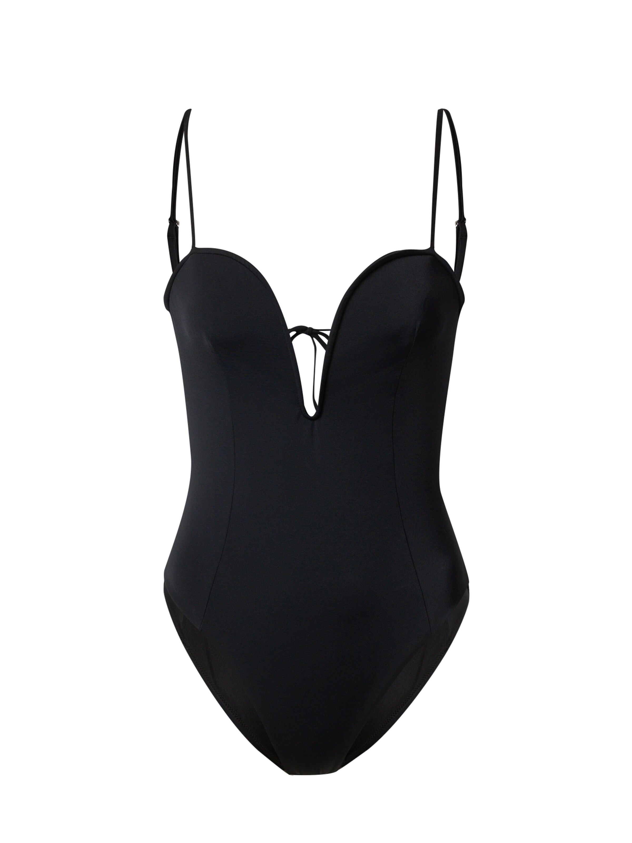 EDITED Bustier Uimapuku värissä musta: etupuoli