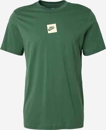 žalia Nike Sportswear Marškinėliai: priekis
