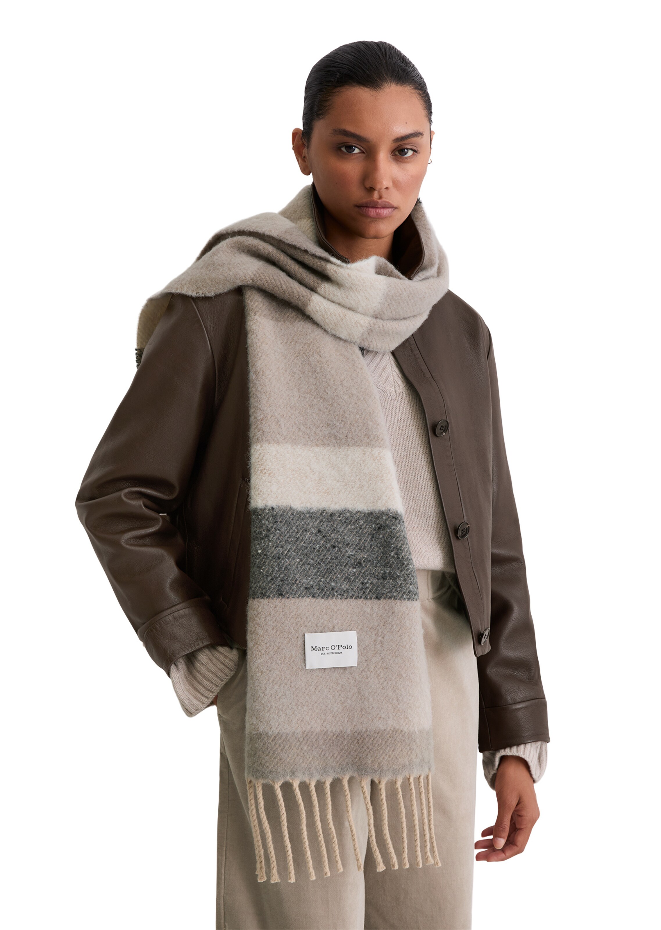 Marc O'Polo Sjaal in Beige