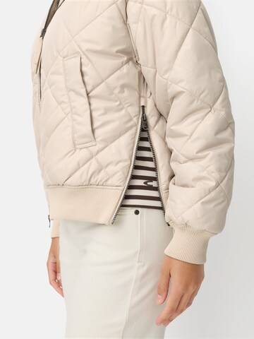 CAMEL ACTIVE Oversize Bomberjacke mit Diamantsteppung in Beige
