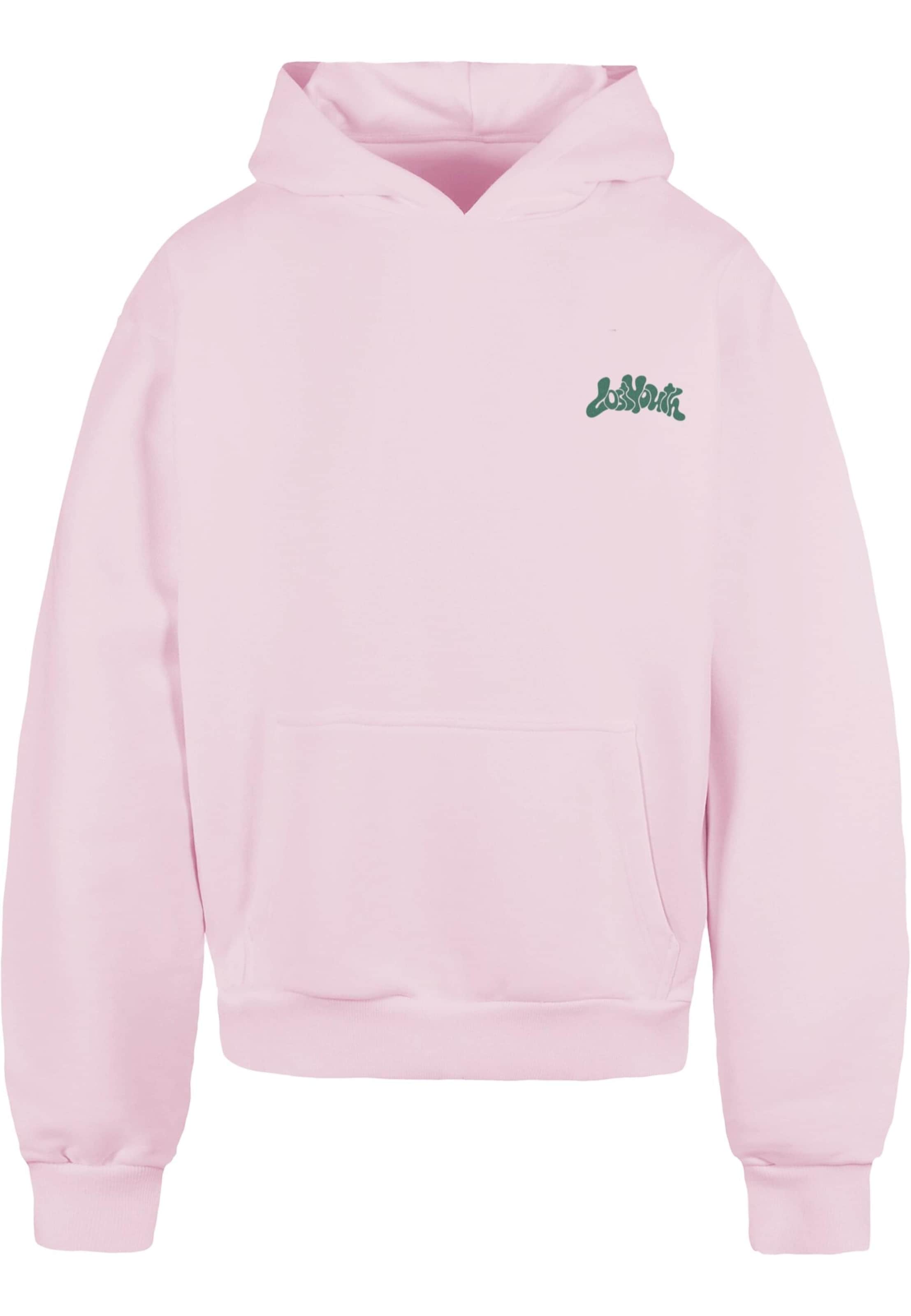 Lost Youth Sweatshirt 'Chaos Flow' in Roze: voorkant