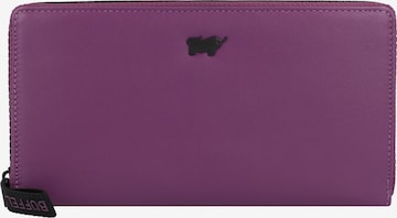 Porte-monnaies 'Capri' Braun Büffel en violet : devant