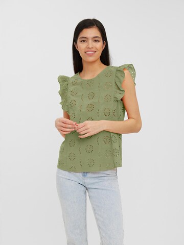 VERO MODA - Blusa 'Naima' en verde: frente