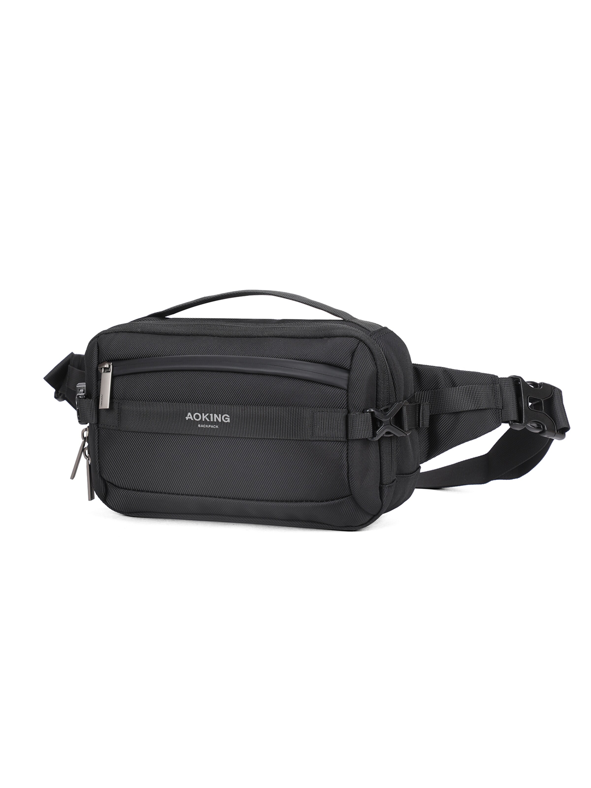Aoking Belt bag in Black: front