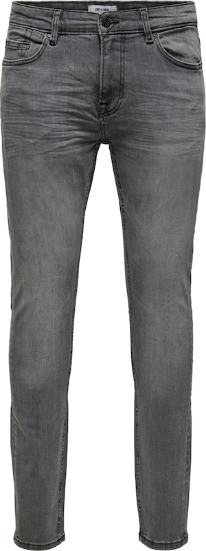 Only & Sons Skinny Jeans 'Warp' in Grau