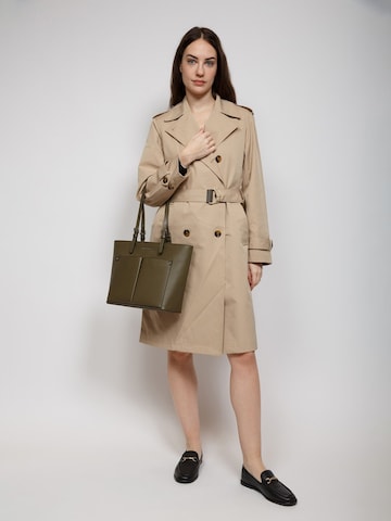 Michael Kors - Bolso de mano 'Jet Set Travel Medium Dbl Pocket Tote Non-Leather Vegan Material' en verde