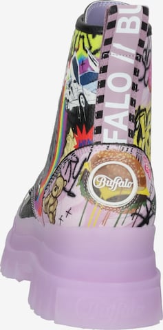 BUFFALO Lace-up bootie 'ASPHA CLOG SND' in Mixed colours