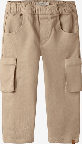 Lil'Atelier Loosefit Broek in Beige: voorkant