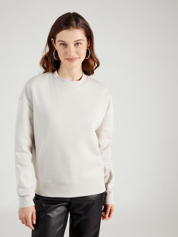 Sweat-shirt Calvin Klein en gris : devant