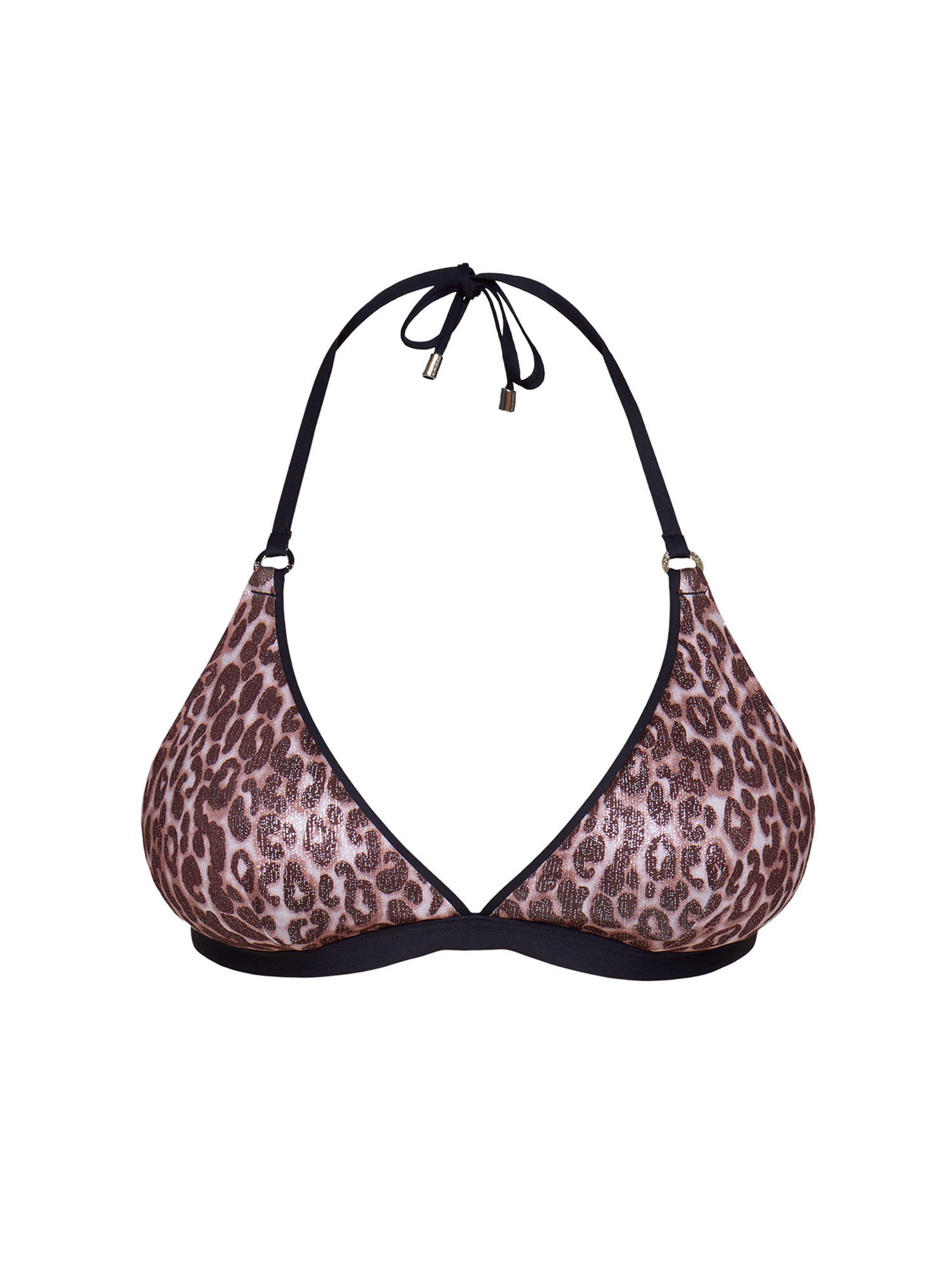 JOOP! Bügel-Bikini-Top ' Leopard Beach ' in 75/A in beige / pink / schwarz, Produktansicht