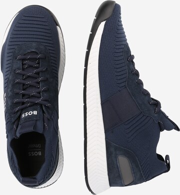 BOSS Sneakers 'Titanium' in Blue