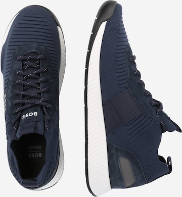 BOSS Black Sneaker 'Titanium' in Blau